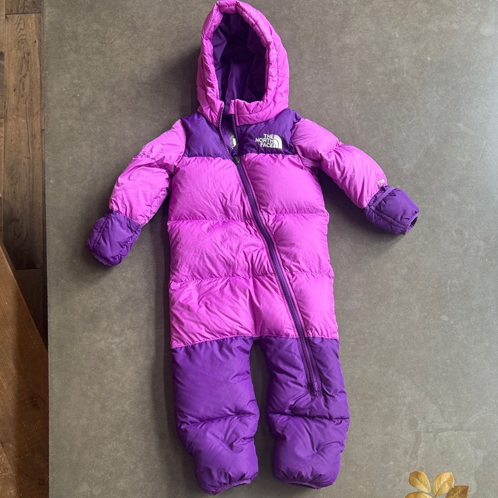 The North Face Kids' Pink and Purple Footie